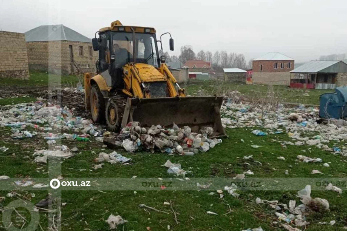 Daşkəsən rayonunun Xoşbulaq kəndi tullantılardan təmizlənib - YENİLƏNİB + FOTO